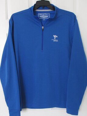 Straight Down Mens L/S "Cypress Ridge" G.C. (CA) 1/4 Zip Golf Sweater NWOT - L